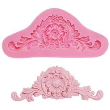 BeeSpring Big Promotion 3D Baroque Crown Sugar Fondant Chocolate Cake Silicone Mold Kitchen Baking Decor