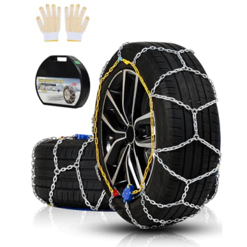 Auto Fixing Snow Chains for Cars & SUVs - 1 Min Quick Fit