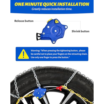 Quick Fit Auto Snow Chains - Easy Installation