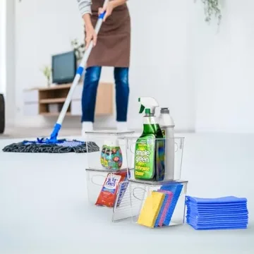 Sorbus Clear Storage Bins with Lids for Ultimate Organization
