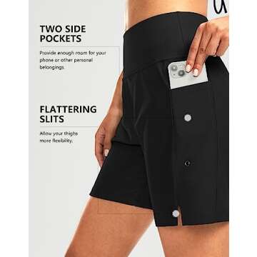 G Gradual Women's 7" Swim Board Shorts Stylish and Versatile