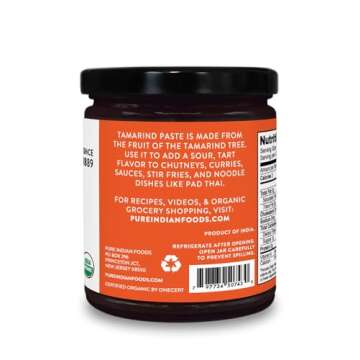 Pure Organic Tamarind Paste - Versatile Sauce for Indian & Thai Dishes