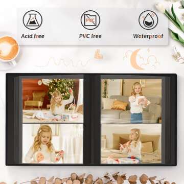 Popotop 4x6 Photo Album - Elegant Family Keepsake