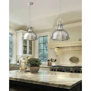 Arlo Chrome Pendant Light for Dining Room and Entryway