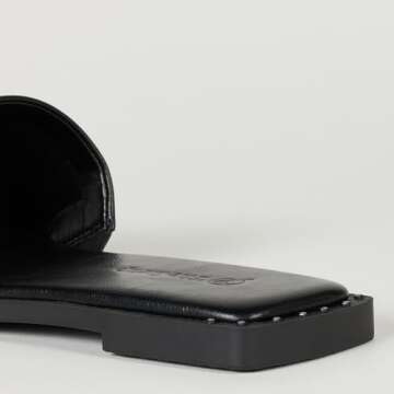 The Drop Women's Oslo One Band Sandal, Black, 8.5