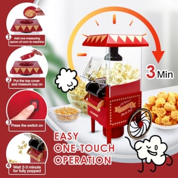 GVAKMM Popcorn Machine for Perfect Movie Nights