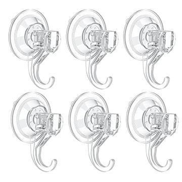 VIS'V Suction Cup Hooks - Heavy Duty Removable & Reusable for Home