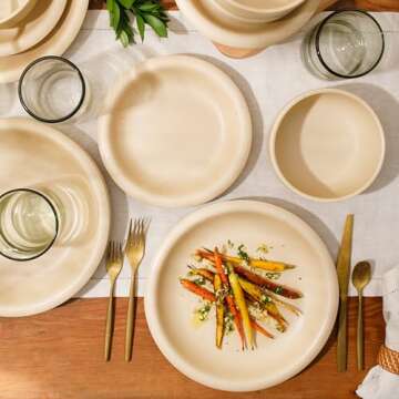 Bloomhouse Corsica Clay Dinnerware Set - Eco-Friendly Stoneware