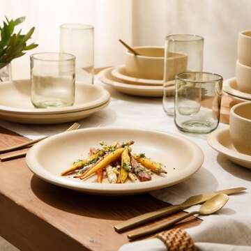 Bloomhouse Corsica Clay Dinnerware Set - Eco-Friendly Stoneware