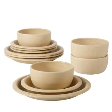 Bloomhouse Corsica Clay Dinnerware Set - Eco-Friendly Stoneware