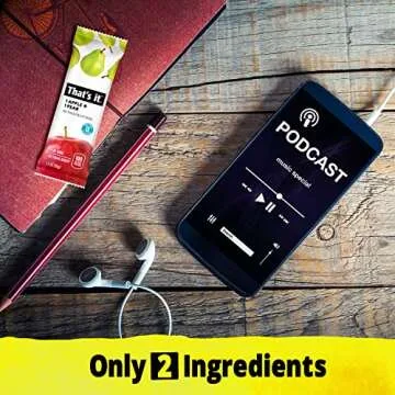 That's it. Apple + Pear 100% Natural Real Fruit Bar, Best High Fiber Vegan, Gluten Free Healthy Snack, Paleo for Children & Adults, Non GMO No Added Sugar, No Preservatives Energy Food (12 Pack)