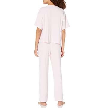 HUGO Boss Women's Jersey Loungewear Pants Set - Pale Pink, Medium US