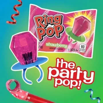 Ring Pop Candy Lollipops - 20 Count Assorted Treats