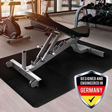 WEISBRANDT Puzzle Exercise Workout Mat, EVA Foam Interlocking Tiles, for Gym, MMA, Home, Workshops, ...