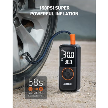 AstroAI L4 Portable Tire Inflator 150PSI Quick Pump
