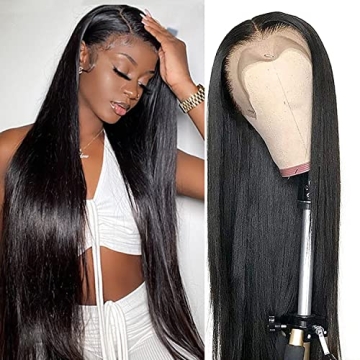 RESHOWBEAUTY Lace Front Wig 24 Inch Virgin Human Hair