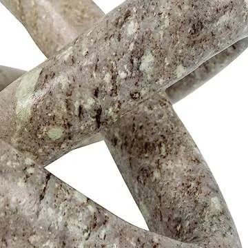 Creative Co-Op Modern Decorative Marble Link Knot