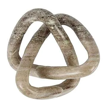 Creative Co-Op Modern Decorative Marble Link Knot