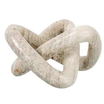 Creative Co-Op Modern Decorative Marble Link Knot