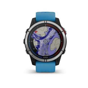 Garmin quatix® 7 Standard Edition, Marine GPS Smartwatch, Tide Changes and Anchor Drag Alerts, Waypoint Marking