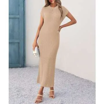 Yousify Women Knit Dress 2025 Casual Trendy Sweater Dress