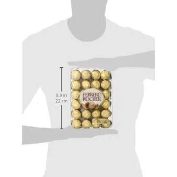 Ferrero Rocher Hazelnut Chocolate Gift Box, 48 Count