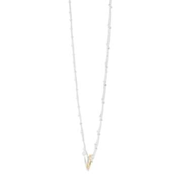 Silpada Pagosa Circle Necklace - Sterling Silver & Gold