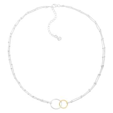 Silpada Pagosa Circle Necklace - Sterling Silver & Gold