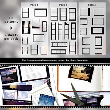 Retro Camera Film Stickers for Scrapbooking and Crafts