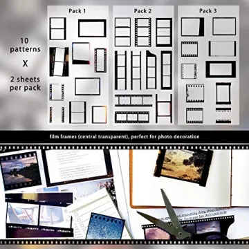Retro Camera Film Stickers for Scrapbooking and Crafts