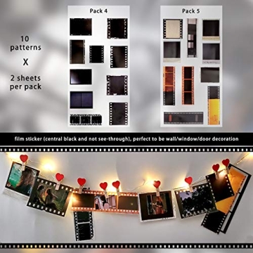 Retro Camera Film Stickers for Scrapbooking and Crafts