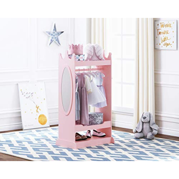 UTEX Kids Dress up Storage with Mirror - Fun & Functional Closet