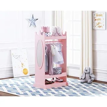 UTEX Kids Dress up Storage with Mirror - Fun & Functional Closet