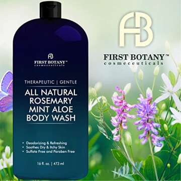 First Botany All Natural Body Wash – Rosemary Mint 16 fl oz