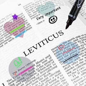 Hommie 480Pcs Transparent Sticky Notes for Organizing