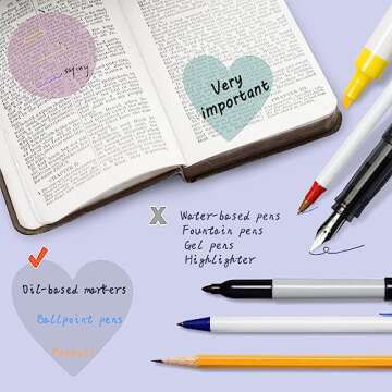 Hommie 480Pcs Transparent Sticky Notes for Organizing