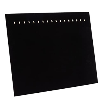 Elegant Black Velvet Jewelry Display for Showcasing Necklaces