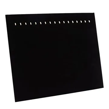 Elegant Black Velvet Jewelry Display for Showcasing Necklaces