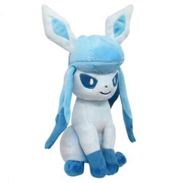 Sanei PP124 Pokemon All Star Collection Glaceon Plush,Brown/A