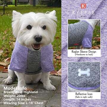 KYEESE 2 Pack Dog Shirts Quick Dry for Medium Dogs Breathable Lightweight Stretchy Protects Against ...
