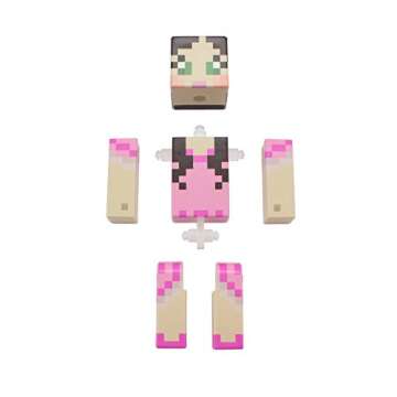 EnderToys Pink Dress Girl Action Figure with Accessories