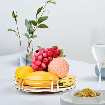 ZHUJERRY Lazy Susan Organizer 10 inch Turntable Organizer for Cabinet, Rotating Spice Rack Kitchen Storage for Pantry, Countertop