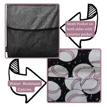 NGIL Baseball Utility Tote Bag - Spacious & Stylish
