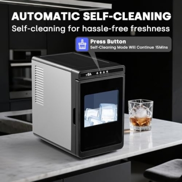 Erivess Large Cube Ice Maker - Perfect for Drinks