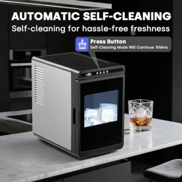 Erivess Large Cube Ice Maker - Perfect for Drinks