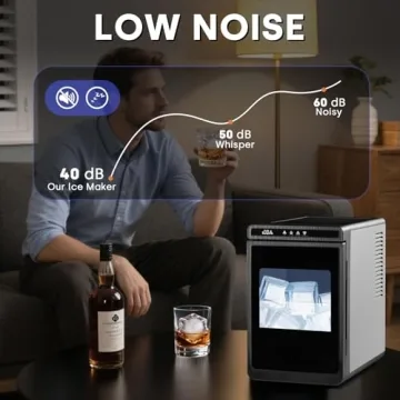 Erivess Large Cube Ice Maker - Perfect for Drinks