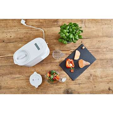 Tommee Tippee Quick-Cook Baby Food Maker, Blender and Steamer, Food Processor, For All Stages of Baby Weaning