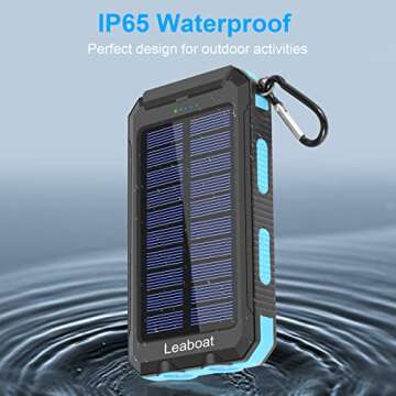 20000mAh Waterproof Solar Charger for Outdoor Activities