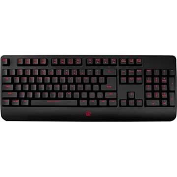 BenQ Gaming Gear CELERITAS II Black Flaretech red Switch 55g N-Key Rollover Single LED Back Light RTR Technology