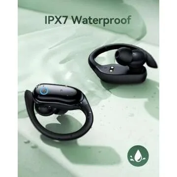 GNMN Bluetooth Headphones 96hrs Playback IPX7 Waterproof